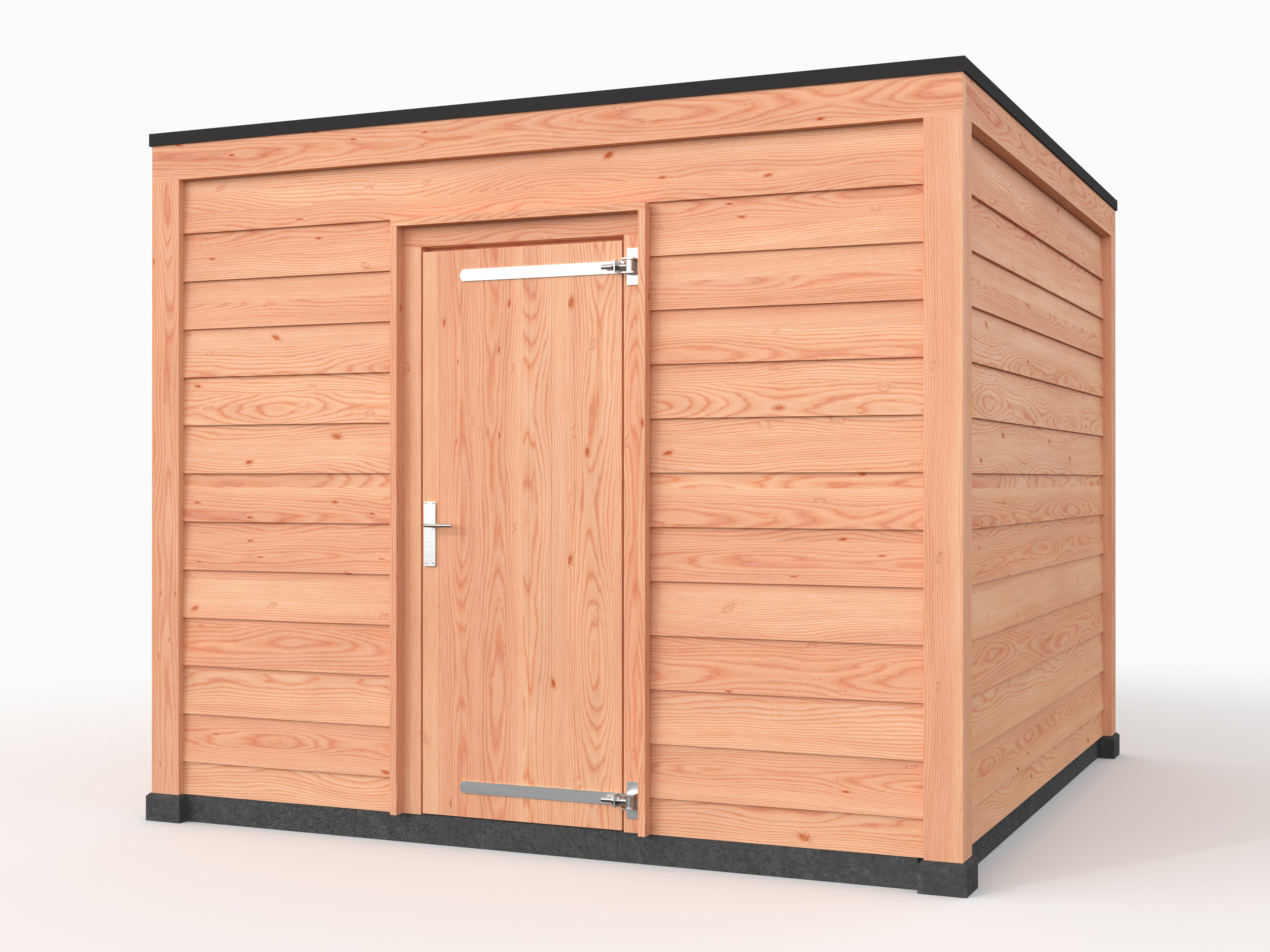 Douglas overkapping, 300 x 300, met schuur, Westwood Solo - Afbeelding 1